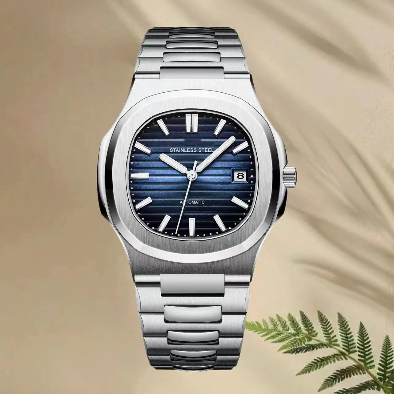 High-quality men's automatic movement mechanical watch, stainless steel waterproof, fashionable men's classic designer watch 01