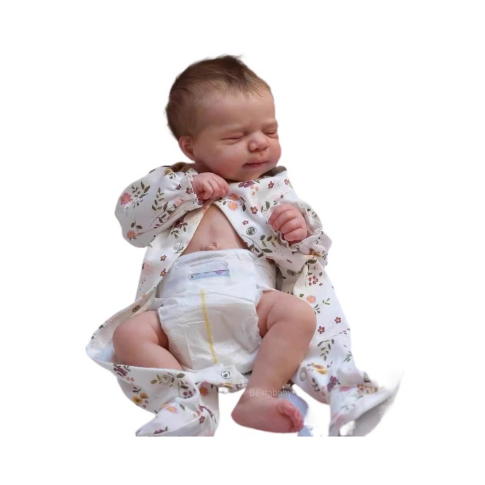 19inch reborn baby doll simulates full silicone newborn baby doll can enter the water-image-1053783206