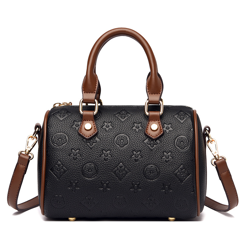 Stylish and Elegant New Women Bag Versatile Simple Design Patterned Handbag Large Capacity Commuting Shoulder Crossbody Bag Mother Gift Advanced