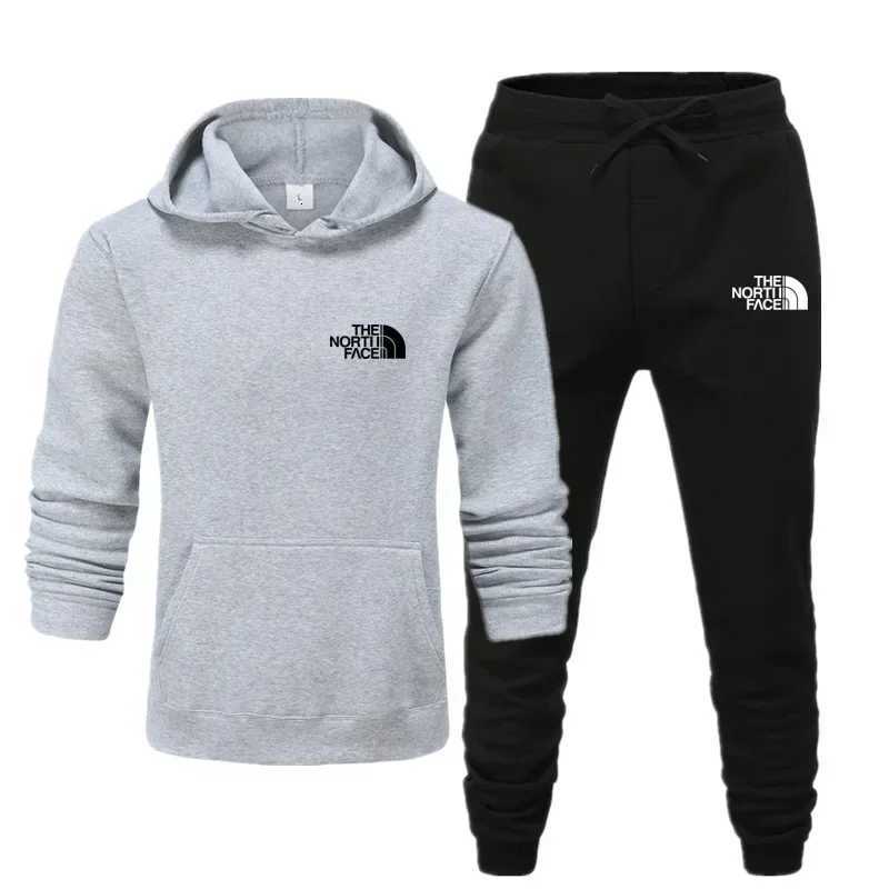 Ensemble décontracté imprimé pour hommes et femmes, course à pied et fitness en plein air, casquette de sport de luxe, sweat-shirt et pantalon, n