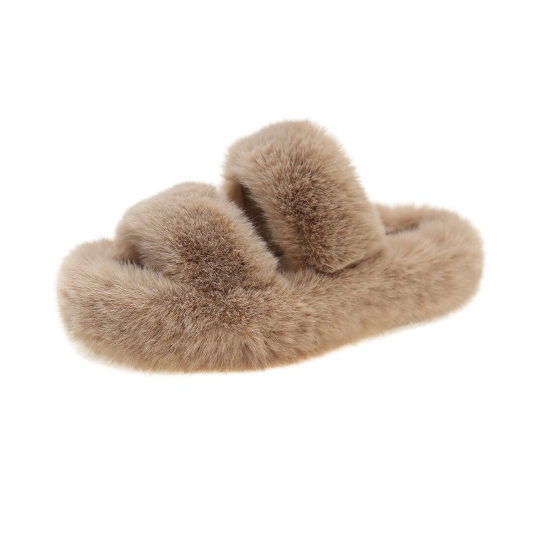 Bottes d'échauffement féminines tendance P23 : claquettes luxueuses en mélange de laine, idéales pour un usage domestique
