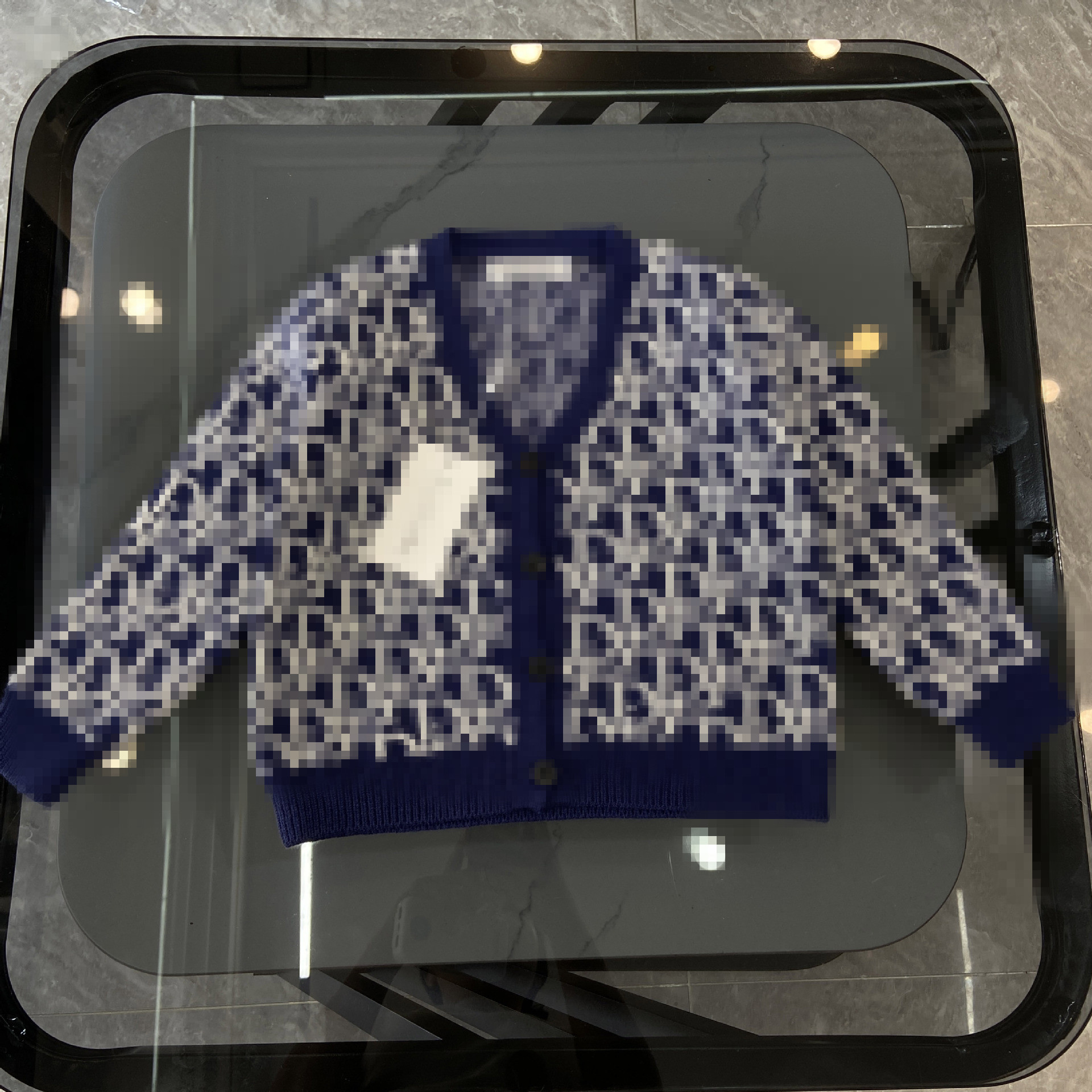 New hot-selling designer knitted cardigan for boys and girls, Western-style letter sweater, preppy style boy's temperament jacket, going out V-
