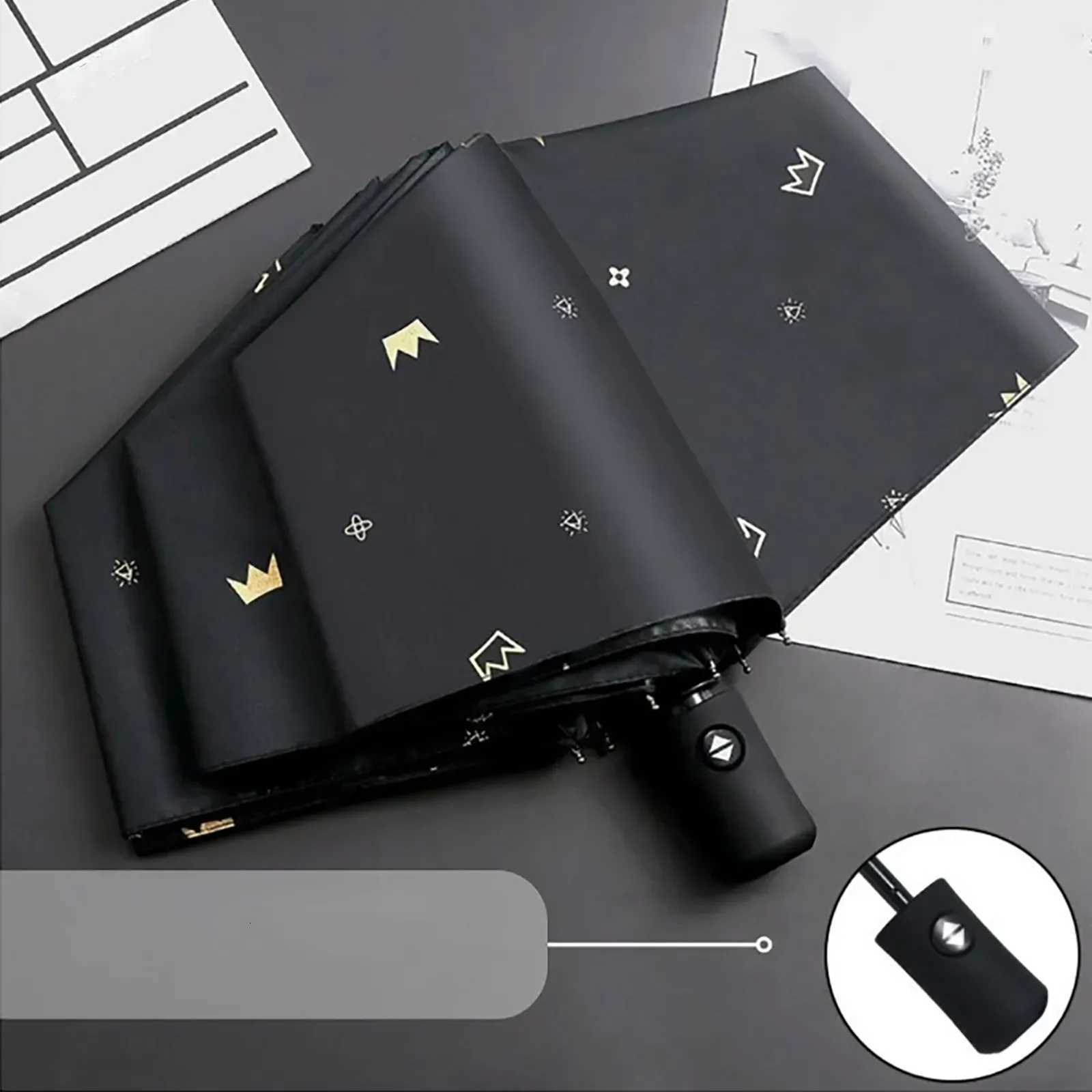 Folding Automatic Umbrella Cute Sun Umbrella Sunshade Anti-ultraviolet Rain And Sunny Dual-use Umbrella for Men Women Students H251117-image-1084969850