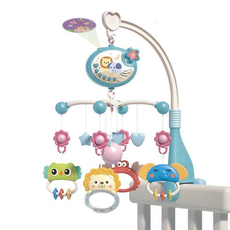 2026 New Baby Crib Mobile Rattle With Projector Infant Rotating Musical Night Light Toy 0 12 Months Bed Bell For Newborn Toddler Giftw251117 Toys