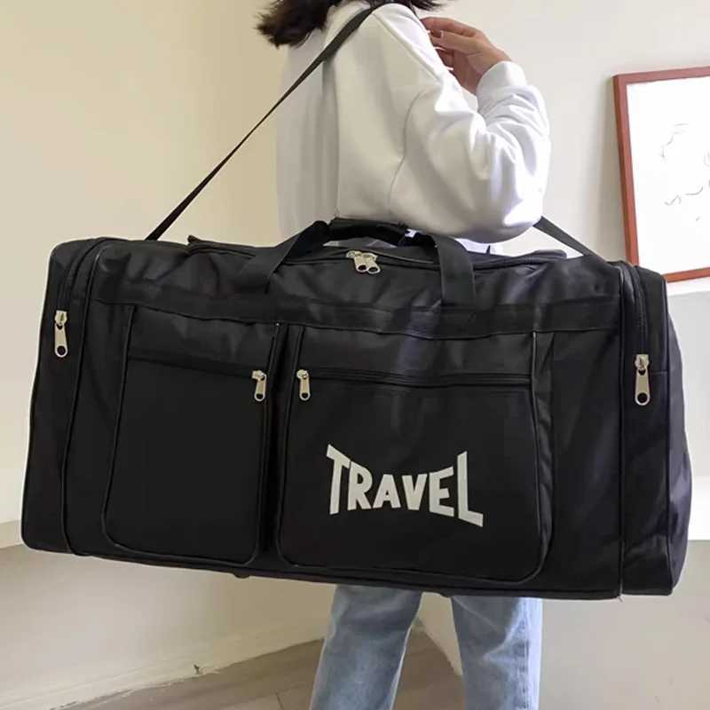 Travel bag large capacity waterproof business sports handbag foldable wear-resistant portable womens luggage bag Y36AW250417-image-1053854986
