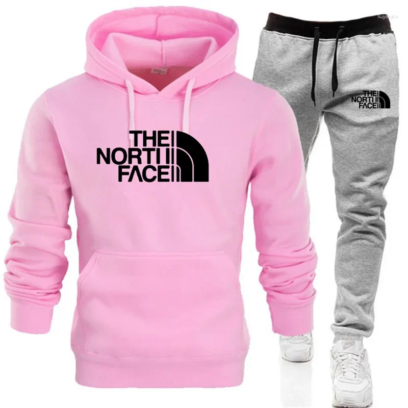 Men's Tracksuits Winter Hoodie Sets Men Fashion Fleece Red Hoodies Black Brand Pants Casual Jogger Suit Tracksuit Sweatshirt
