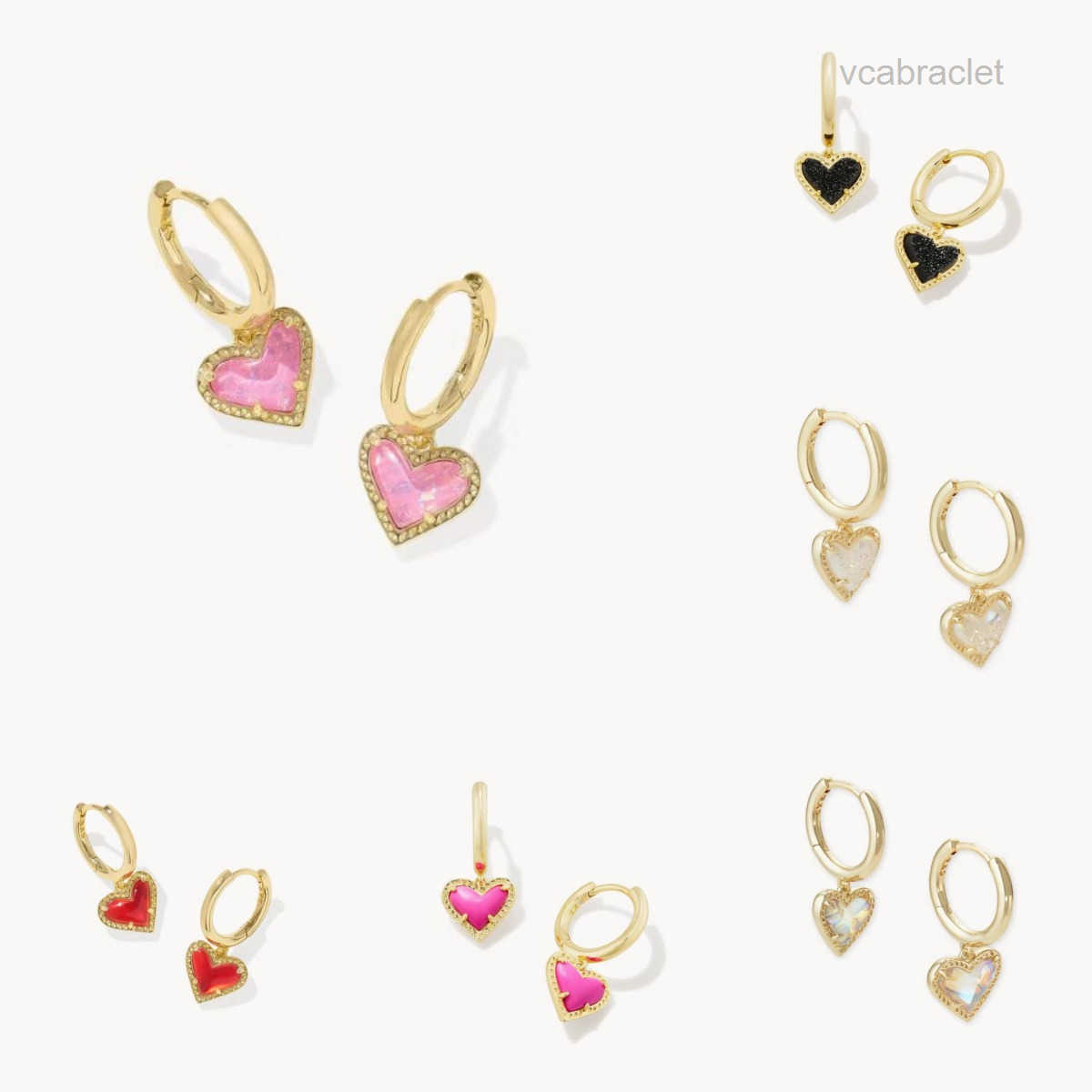 heart Kendric scott ari earrings huggie designer earrings womens scotts black plated gold hoop earrings designer oorbellen designer womens luxury je