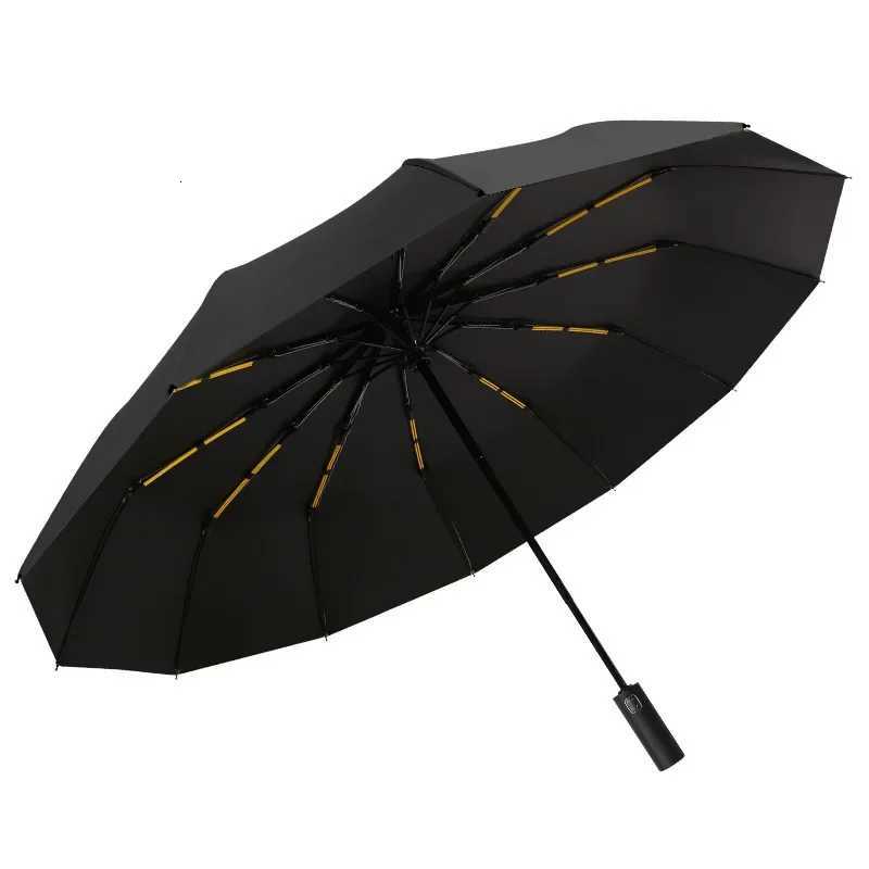 Folding High-end Sunshade Umbrella Fully Automatic Umbrella All-weather Dual-purpose Black Rubber Sun Protection Umbrella H251117-image-1084971242