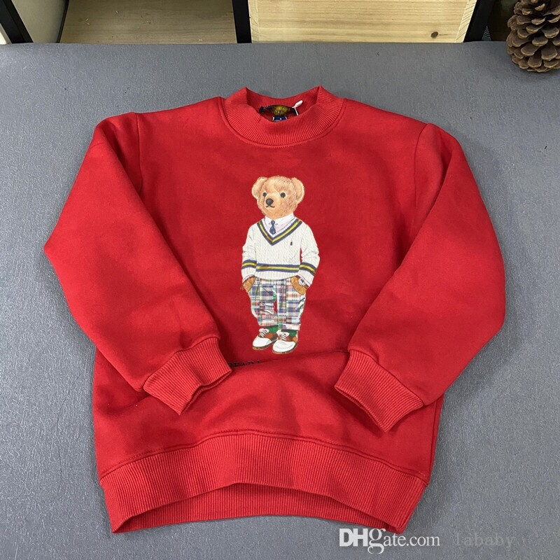 Autumn Winter Kids Designer Clothes Luxury Brand Hoodie Sweatshirt Childrens Clothing Round Neck Bear Top Boys Girls Fashion Casual Hoodies-image-898660276