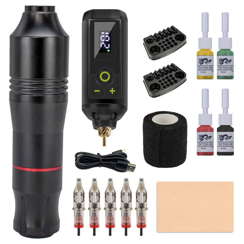 Lanrui Diamond Pen Wireless Power Battery Portable Set Beginner Full Set Tattoo Pen Set 240202-image-943949314