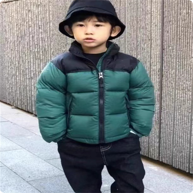 Designer Children Coat Winter Cartoon Letters Boys Girls Parka Coats Thicken Warm Down Jacket Windbreak Kids Outwear J260805