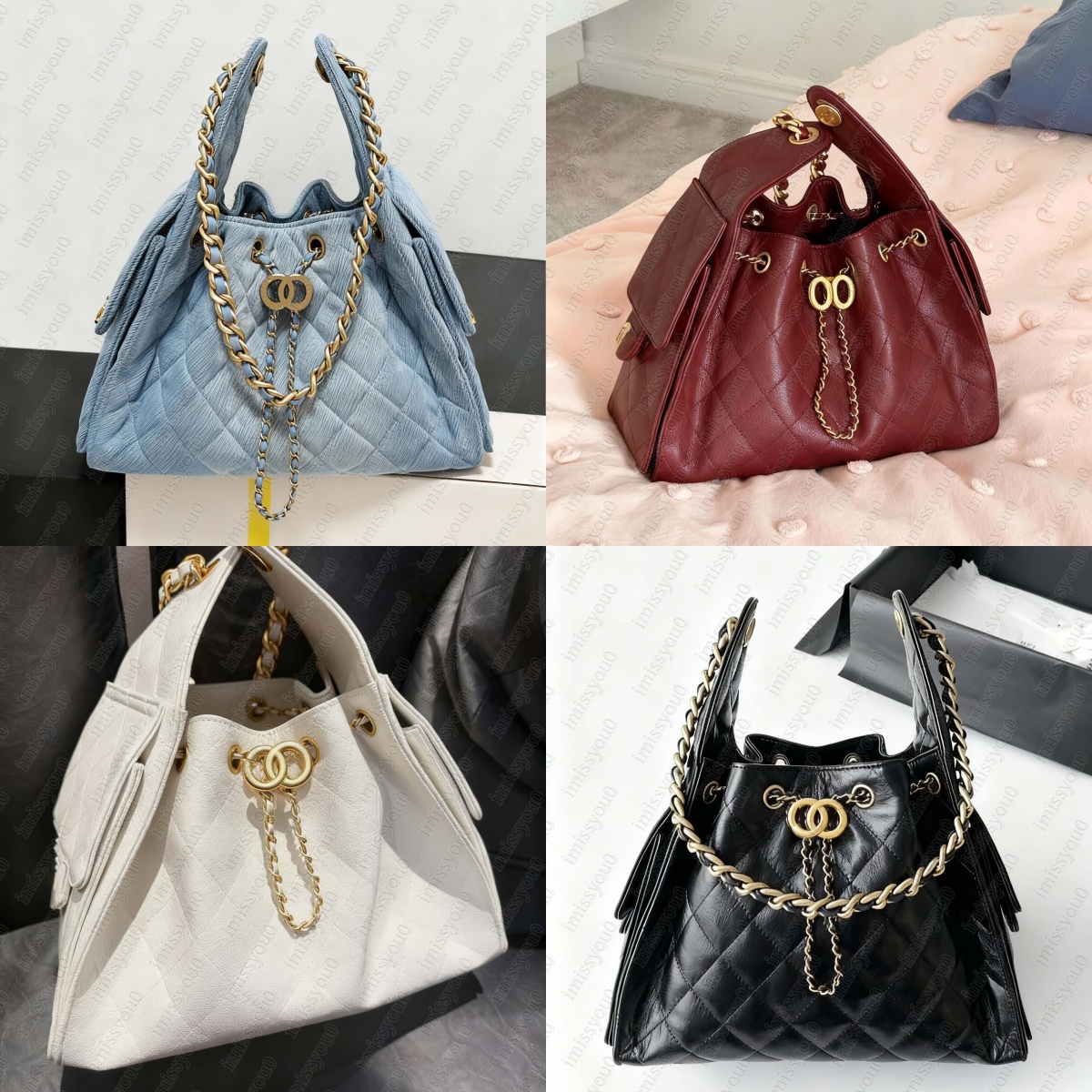 Sac de créateur Sac de luxe 25C Sac fourre-tout Sac à bandoulière Seau Sac à provisions Chaîne Sac de plage Grande capacité Femmes Voyage scolair