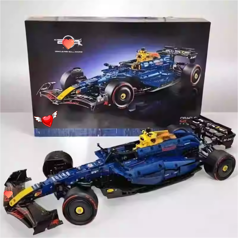 Top quality 63 cm F1 redd bu1l Building Block Set With box Racing Car Model - Perfect Holiday Gift Decoration Toy Brick leg0 set M260309-image-1096807718