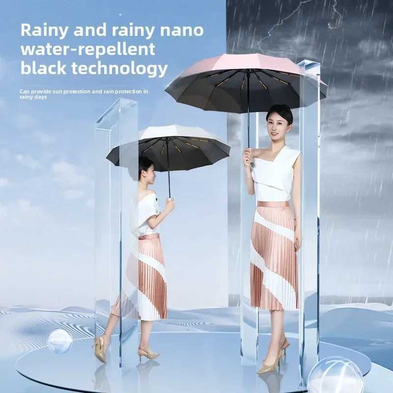 Wind-resistant Reinforced 24-Bone Umbrella Mens Business Strong Durable Anti-UV Sunscreen Umbrella Womens Sunny Outdoor Large H251117-image-1084971450