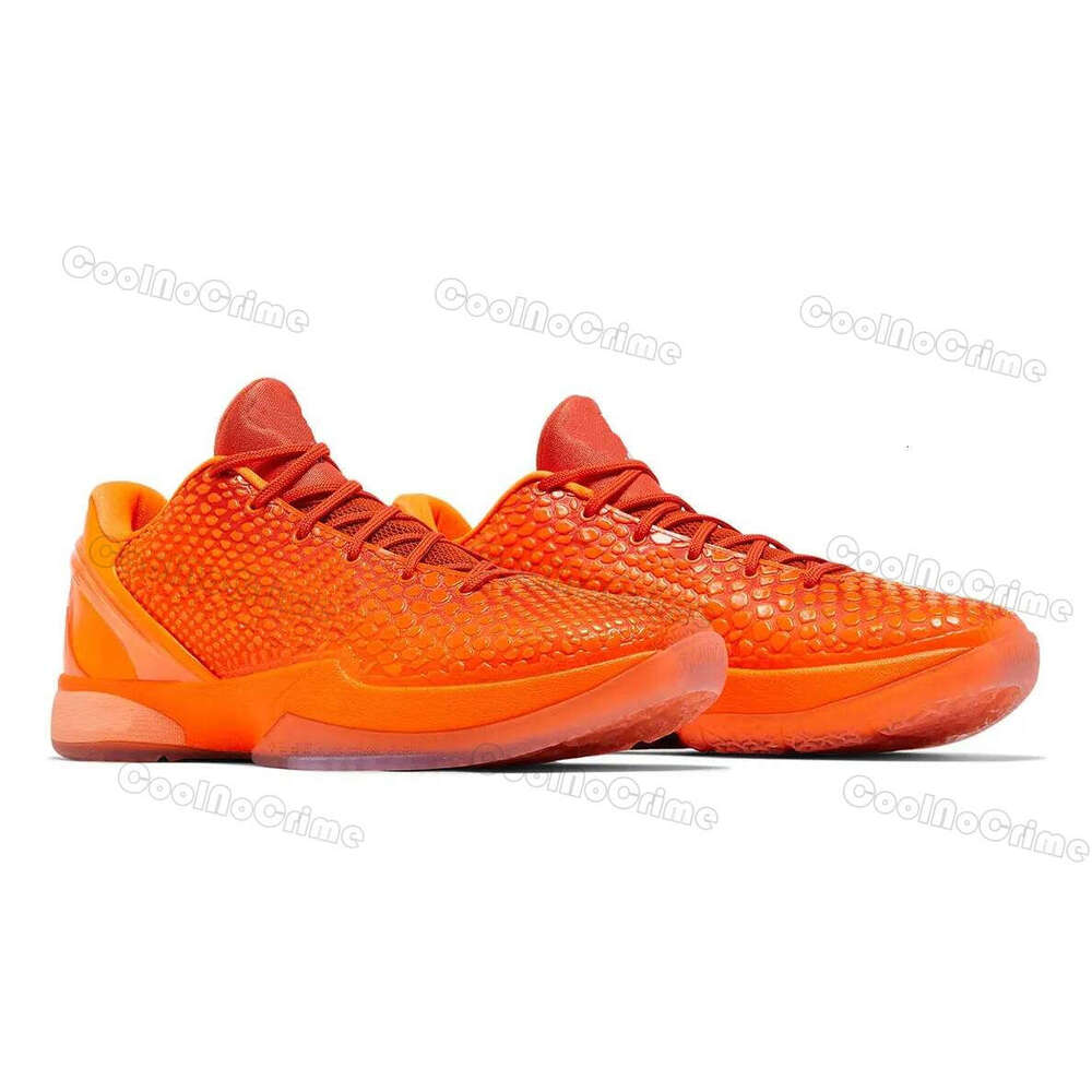 Hommes US13 US 14 Black Mamba 6 Orange Chaussures de basket-ball de taille surdimensionnée à vendre Metallic Silver Grade School Hommes Femmes Ba