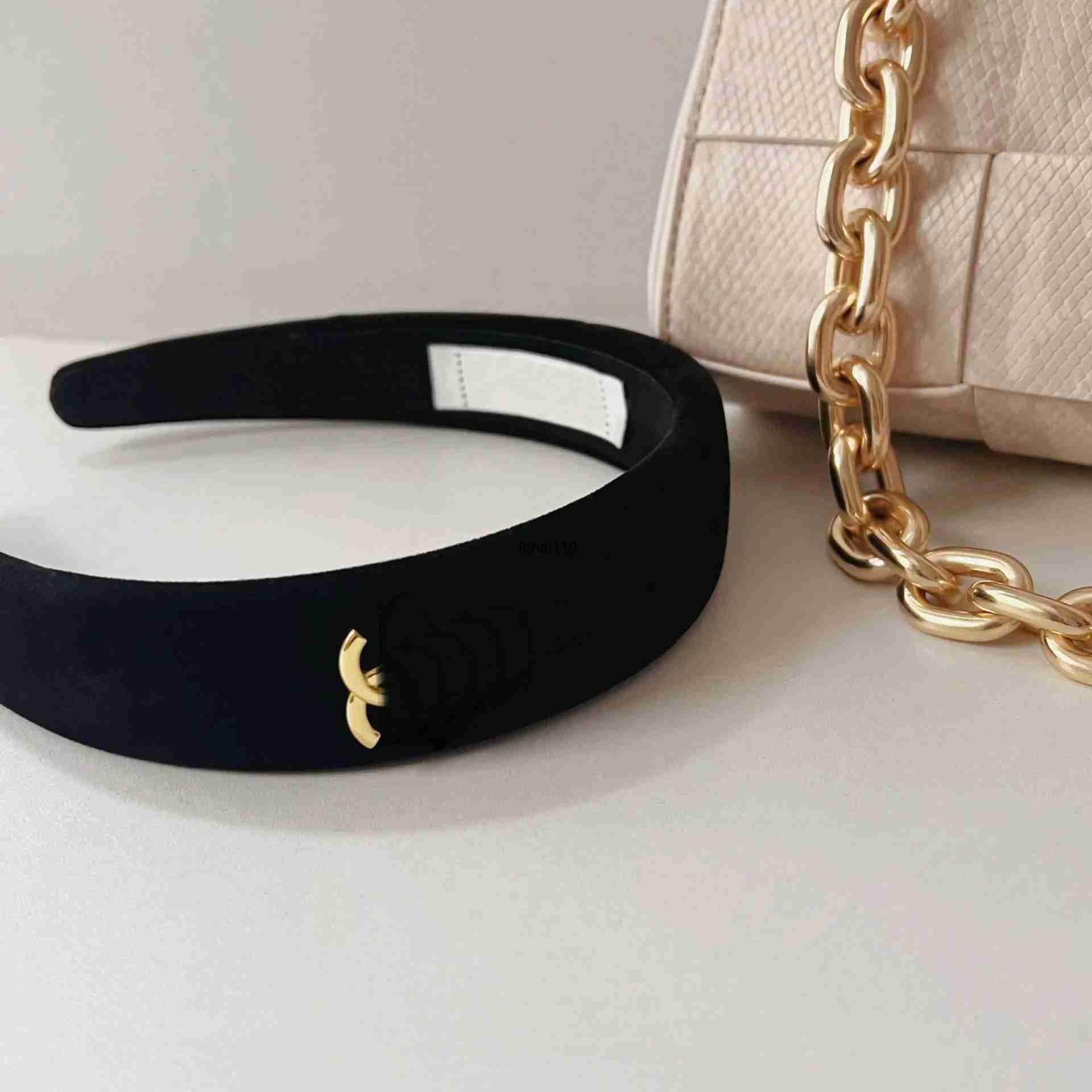 Bandeaux Bandeau de créateur de mode pour femmes velours lunette bande de cheveux cerceau fille éponge épaisse couleur unie accessoires de cheveu