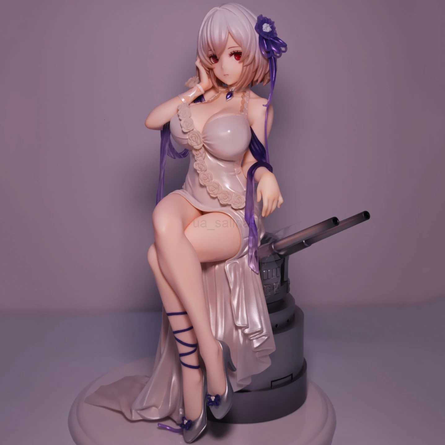 Action Toy Figures 20CM Wave Azur Lane Sirius Dream Tech 1/7 White Rose Sexy Girl Anime Action Figures PVC Hentai Collection Doll Model Toys Gift-image-1085036393