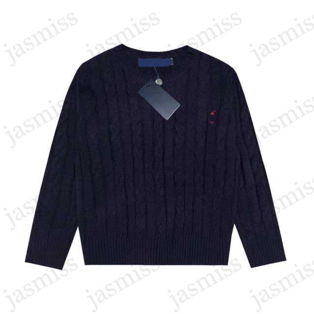 Pull de luxe pour femme Designer tricoté pull ras du cou pull à manches longues chemise femmes cheval broderie Bodywarmer chaud Cardigan hauts vê