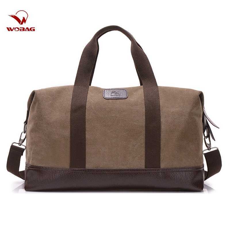 Retro canvas mens travel handbag weekend overnight bag large outdoor storage bag large capacity luggage bagW250417-image-1053937686