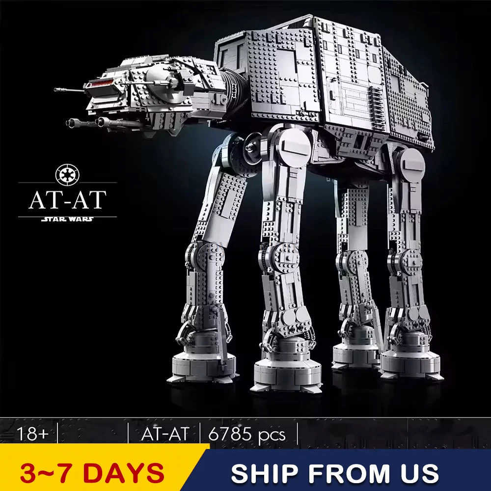 UCS Land Transport Combat Robot AT-AT Set MOC Building Blocks Star Model Toy Set Christmas Gift 6096 pieces 75313 67110 C251204-image-1087220117