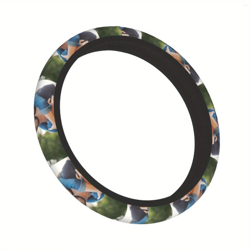 Steering Wheel Covers Custom Po Cover Personalized Anti-Slip Design For SUVs Trucks Fit Chloroprene Rubber Car Accessory K260317-image-1097953376