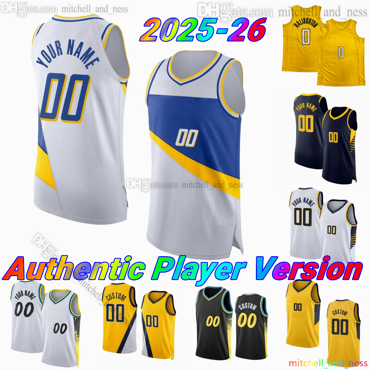 2025-26 New City 00 Mathurin Player Version Basketball Jersey 43 Siakam 0 Haliburton 1 Toppin 2 Nembhard 23 Nesmith 26 Sheppard 5 Walker Authentic S