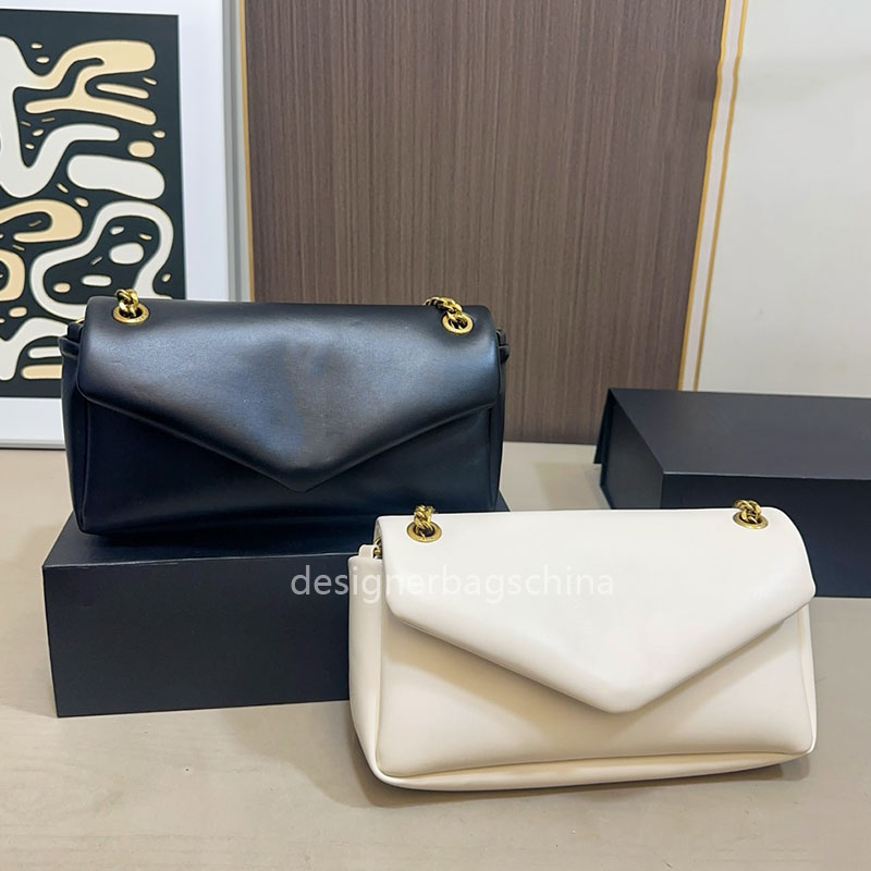 Sac à bandoulière en chaîne Sacs à bandoulière Postman's Sacs à main en cuir Enveloppe sous les bras Plain Designer de luxe Hobo Shopping Femmes