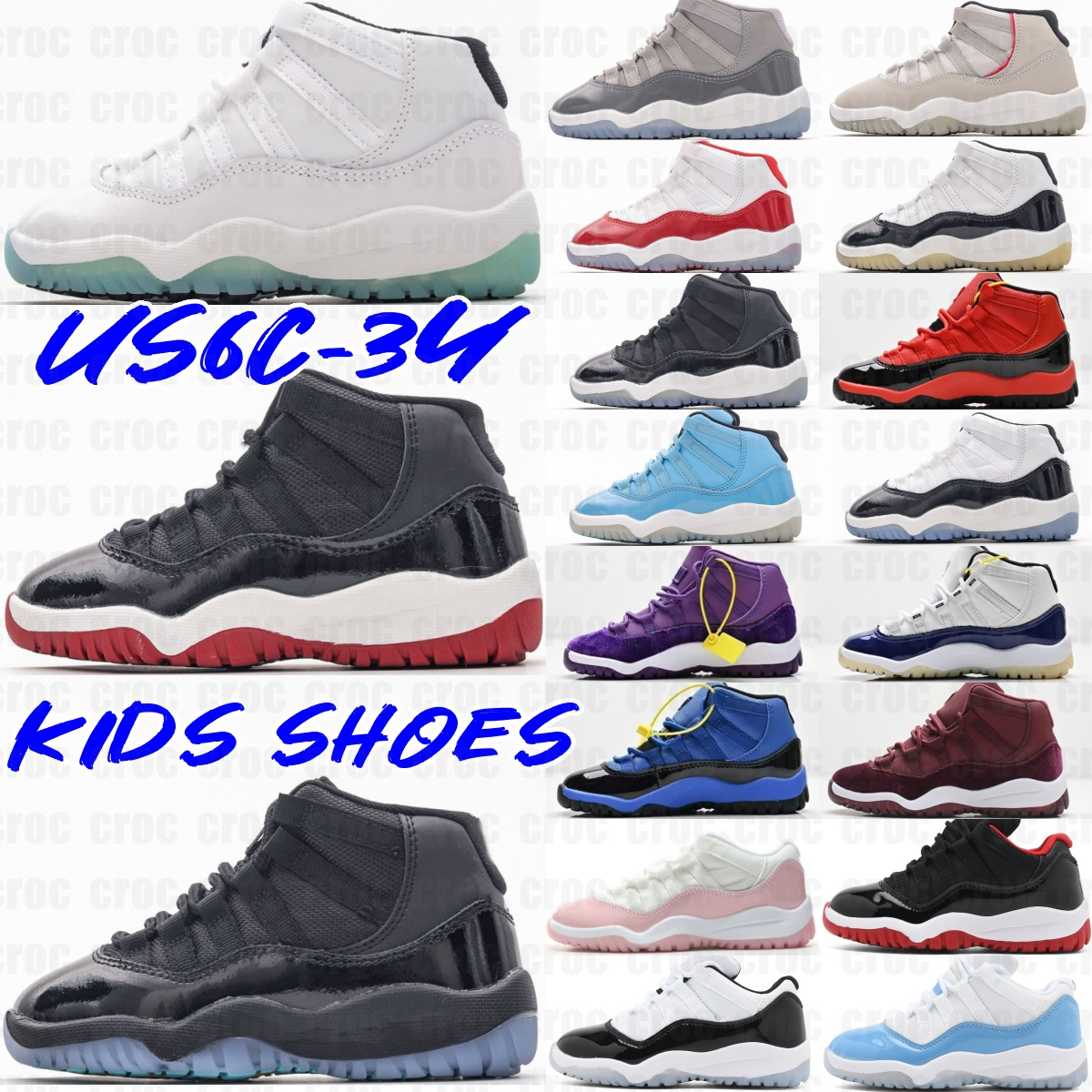 Kids Shoes Basketball Boys Girls Running Sneakers High Low Toddlers Children Running Trainers Cherry Youth Cool Grey Blue Black Pink Navy Playoff-image-878924906
