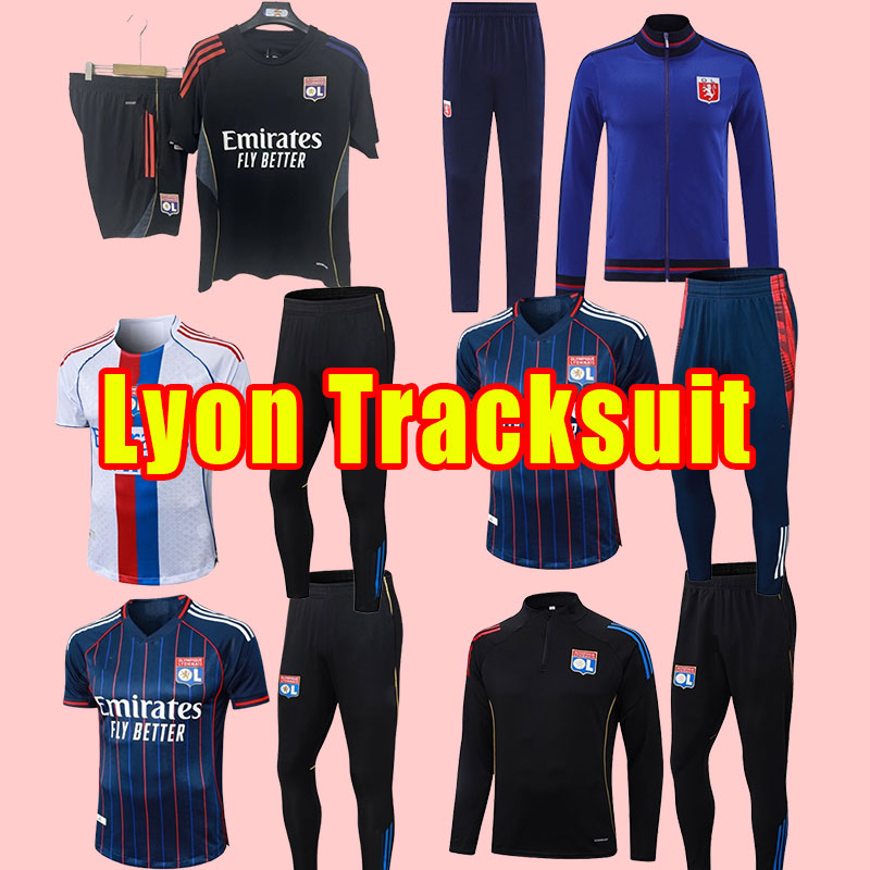 Long sleeve 25/26 Maillot Lyon Soccer Tracksuits 2025 2026 Olympiques Lyonnais football shirts TRAORE MEMPHIS BRUNO G football shirt Men training-image-863505481