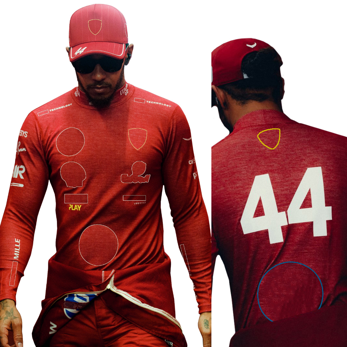 2025 F1 Classic Red Racing Suit T-shirt Formula 1 Driver Race Same Tight-fitting Jersey New Season F1 Long-sleeved T-shirt Custom