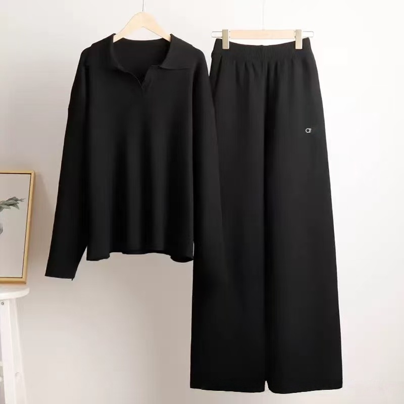 Fitness High Waist Elastic Sportswear Outfits Gym Clothing Workout Set Autumn Winter Knitted Athletic Wear Designer Yoga Outfit Women S Clothes Jump