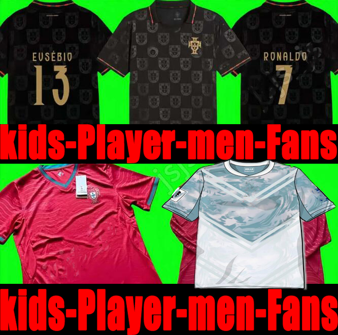 2025 2026 Portuguesa JOAO FELIX soccer jerseys home away NEVES BERNARDO RONALDOs FERNANDES Portugieser25 26 Portuguese football shirt Kids kit /-image-989073133