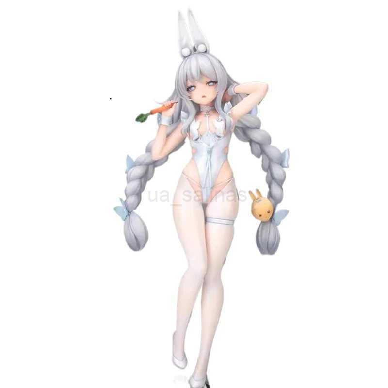 Action Toy Figures Anime Azur Lane Figure Bunny Le Malin Action Figure Sexy Girl Figurine Lazy White Rabbit Toy Standing PVC Collectible Model Gi-image-1085034530