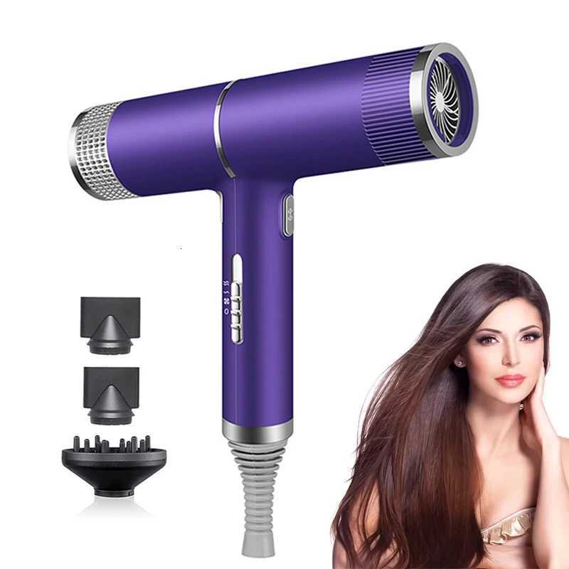 High Speed Negative Ionic Hair Blower Dryer Professional Electric Salon Hot and Cold Air Hair Dryer With Diffuser 3 headsT251118-image-1085085859
