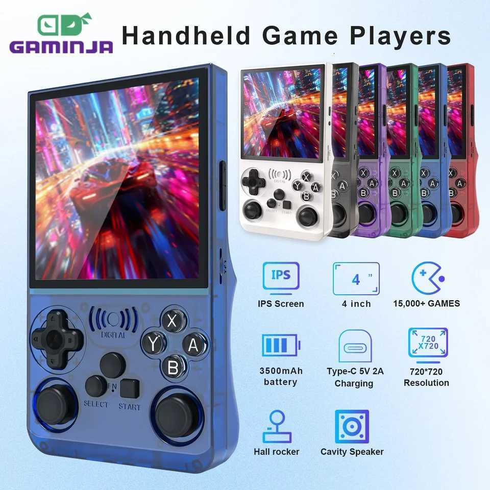 GAMINJA ANS13 Retro Handheld Video Game Console 15000 Games Built-in Linux 40 Inch IPS Sn Portable Pocket Gaming Console H251119-image-1085260837