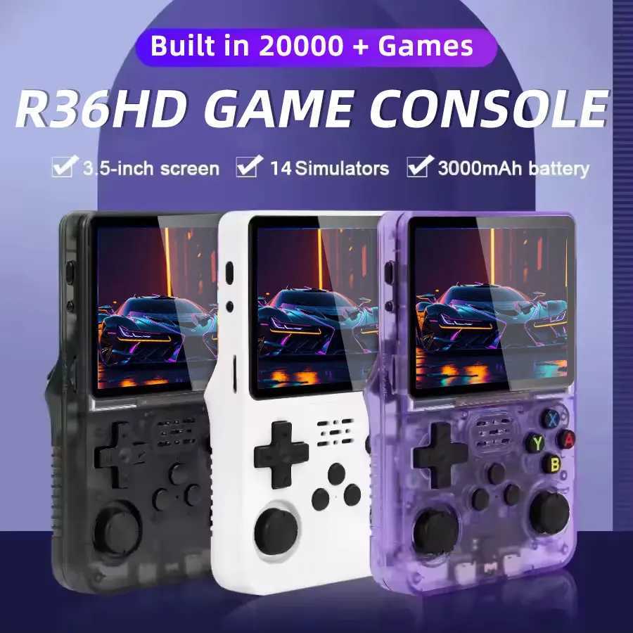 R36HD Retro Handheld Game Player Linux System 35-inch IPS Sn Portable Mini Video Game Console Built-in 64G 20000 Games H251119-image-1085261396