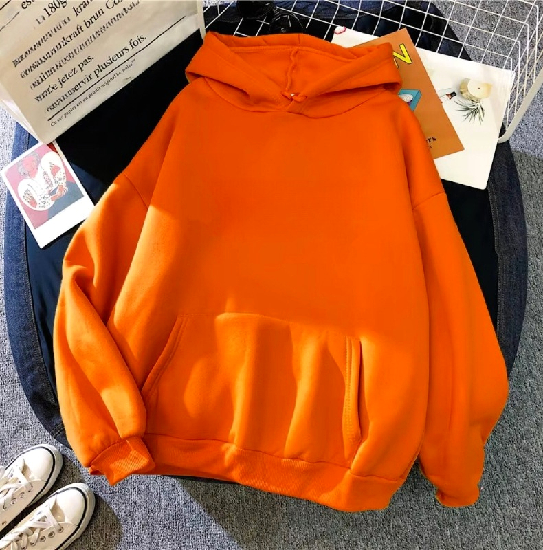 349 Men Long-sleeved Autumn and Winter Heavy Loose Solid Color Lapel Youth Casual
