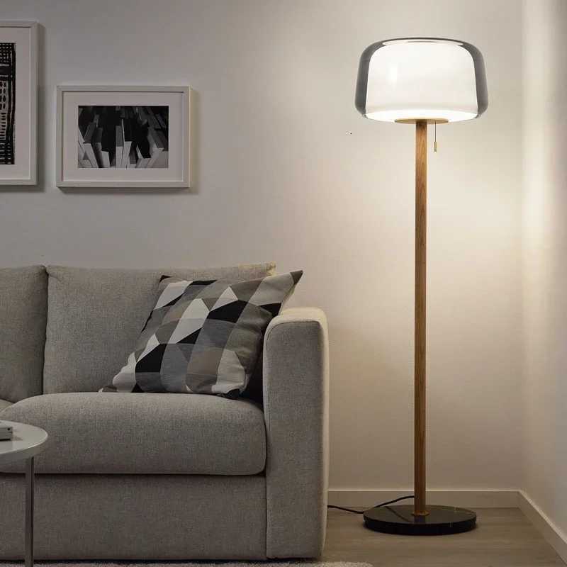 Canapé d'ambiance Simple et moderne, style nordique Ins, à côté de l'éclairage décoratif, salon, chambre à coucher, lampe de chevet en verre, M25