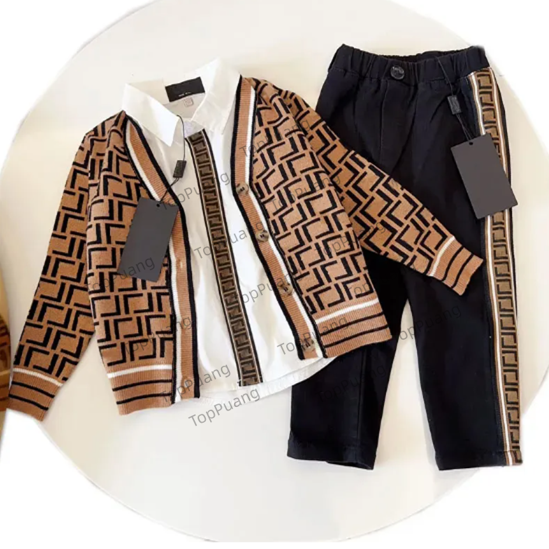 baby boy designer clothes Essential Kids Letter Print Hoodie Tracksuit 2Pcs Boys Girls Pullover Hooded Sweatshirt Pants Set Casual Soft Outfit for S