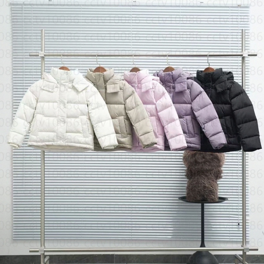Designer Kids Down Coats Boys Girls Clothes Designer Toddlers Winter Warm Jackets Children Clothing Youth Baby Oarkas Hooded Outwear Black White-image-1085212245