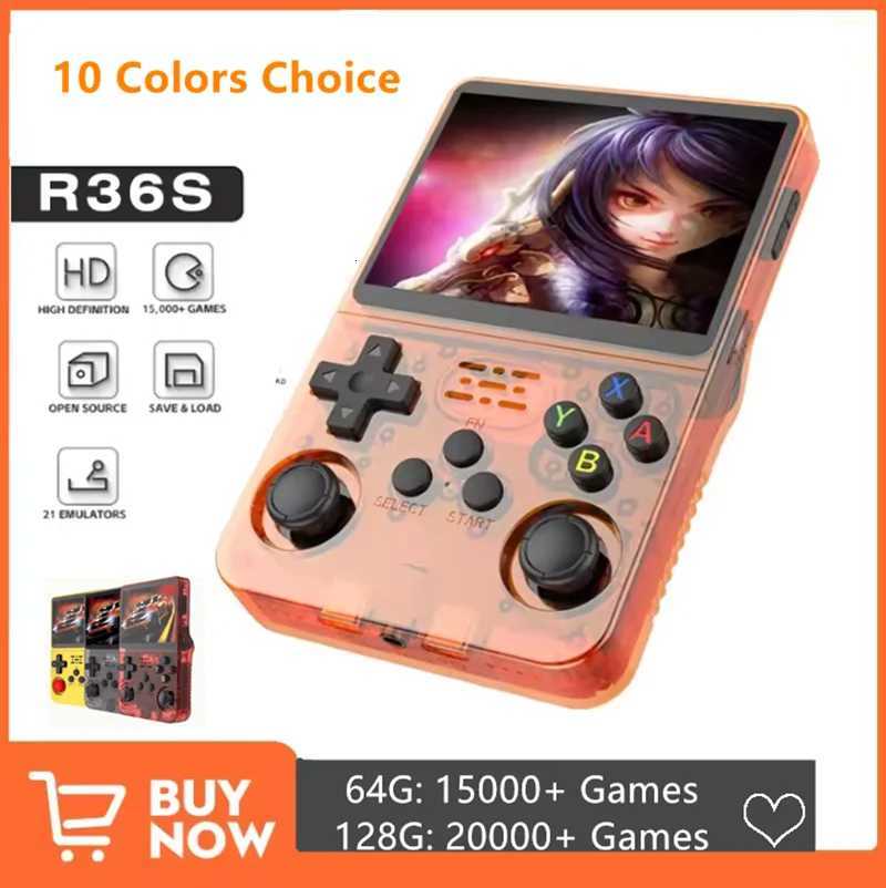 Open Source R36S Retro Handheld Video Game Console Linux System 35 Inch IPS Sn Portable Pocket Video Player 64GB 128G Games H2511199-image-1085335759
