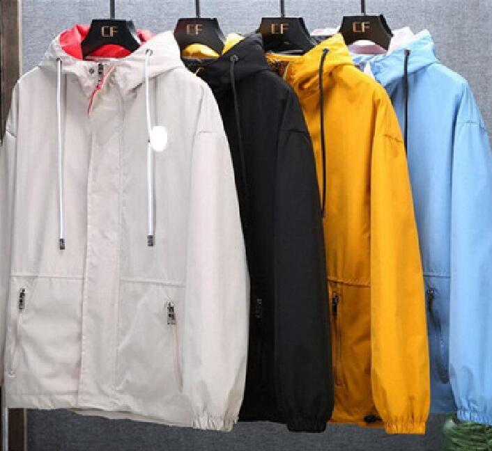 Spring Autumn designer Jacket Men/Women embroidered Outdoor Windproof Hooded Windbreaker Coats 8XL