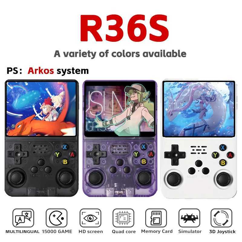 R36S Retro Video Game Player 35-inch IPS Sn Arkos System Handheld Portable Game Console 64GB 128GB Gaming H251119-image-1085261144