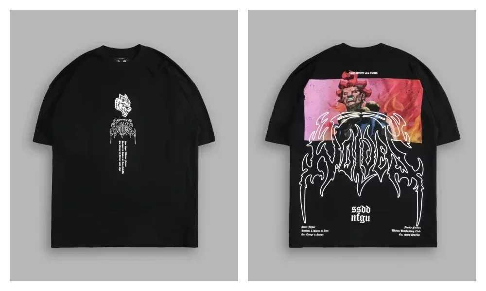 Brand new cotton womens T-shirt new high-end NFGU wolf hip-hop oversized gym T-shirt unisex couple T-shirt sports mens top H250419 0XXS