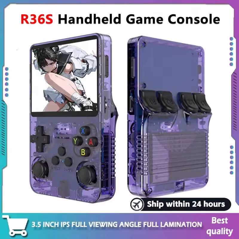 R36S Portable Open Source Game Console 64G 128B 35 Inch IPS Sn Linux Player with 15000 Preloaded Games Orange H251119-image-1085260216