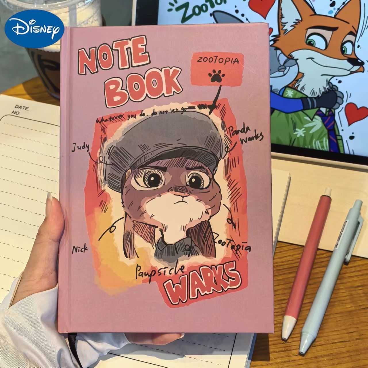 Disney Zootopia Notebook A5 Student Cute Stationery High-Value Notebook Diary Journal H251119-image-1085213805