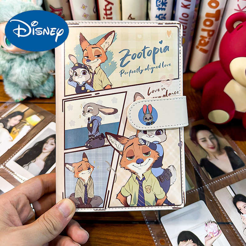 Disney Zootopia PU Leather Cover A6 Binder High-Quality Multi-Functional Magnetic Notebook Money Saving Book H251119-image-1085213961