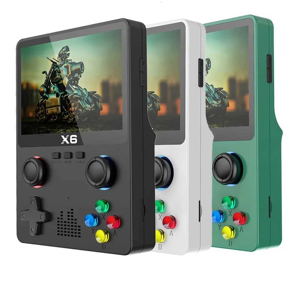 New Video Game Consoles X6 35Inch IPS Sn Handheld Game Player Dual Joystick 11Simators GBA Video Game Console for Kids Gi H251119-image-1085259601