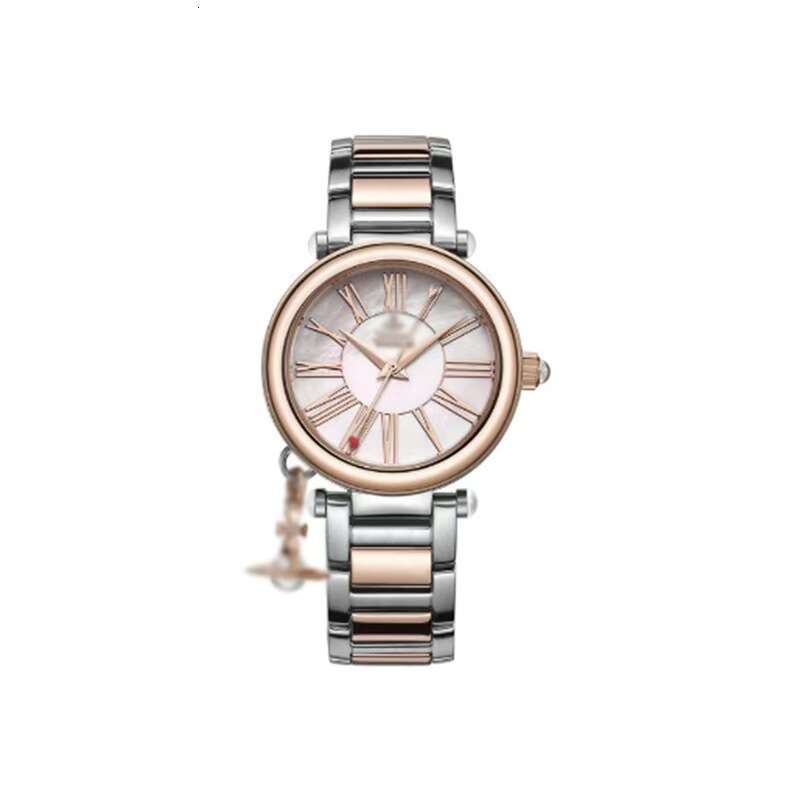 Viviennen West Wood Wrist Watch Vivene Wrist Watch Planet Watch Viviennen Watch Pearl Diamond Gemstone Planet Planet Fashion Designer Bracelet Wr