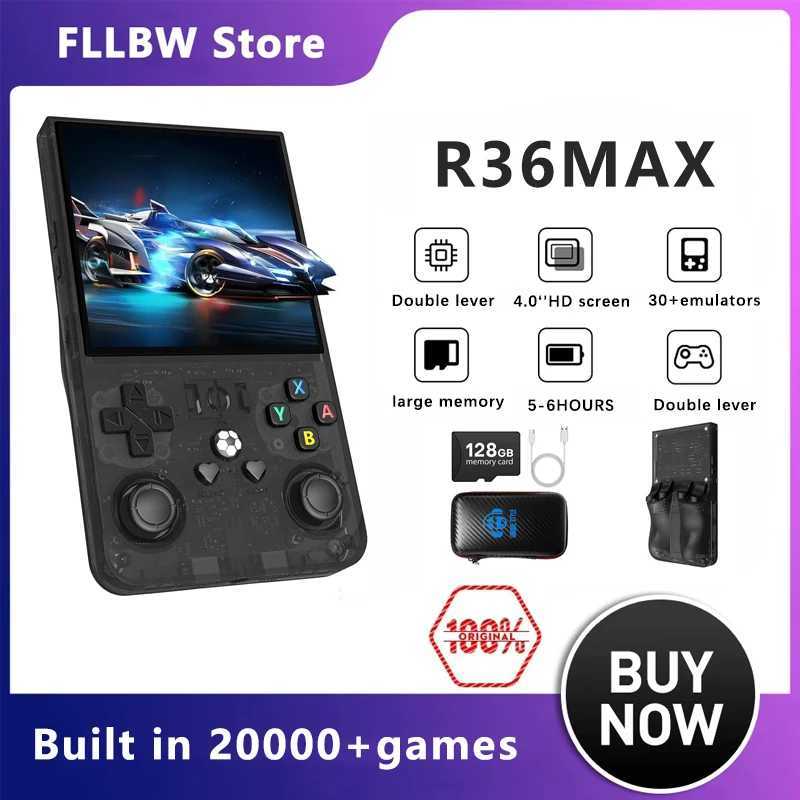 R36MAX Retro Handheld Game 40Inch IPS Sn Console 128GB Portable Pocket Video Player ports 30 Emators H251119-image-1085261600